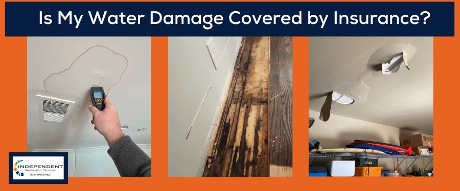 water emergency, water damage, flooded home, flood water, water damage to floor, water damage to ceiling, will my insurance cover my water water damage