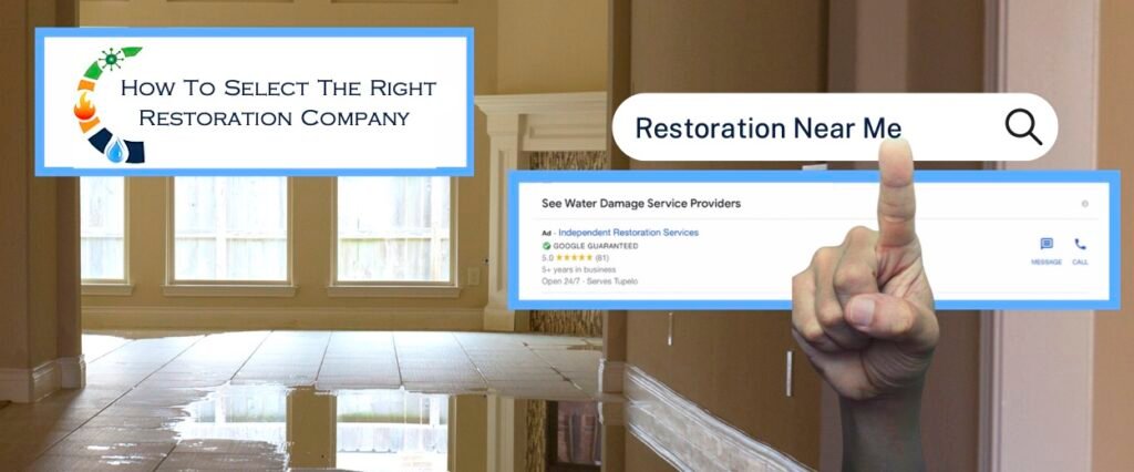How To Select The Right Restoration Company - Independent Restoration Services